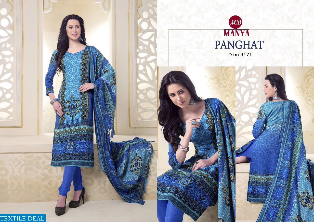 manya panghat Wholesale Winter Collection dress material